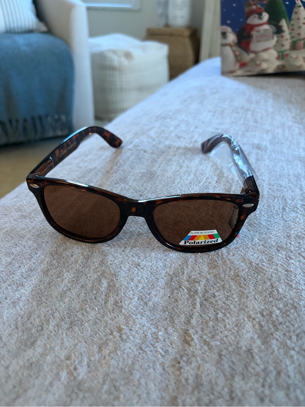 Wayfarer Polarized Tortoise Sunglasses New